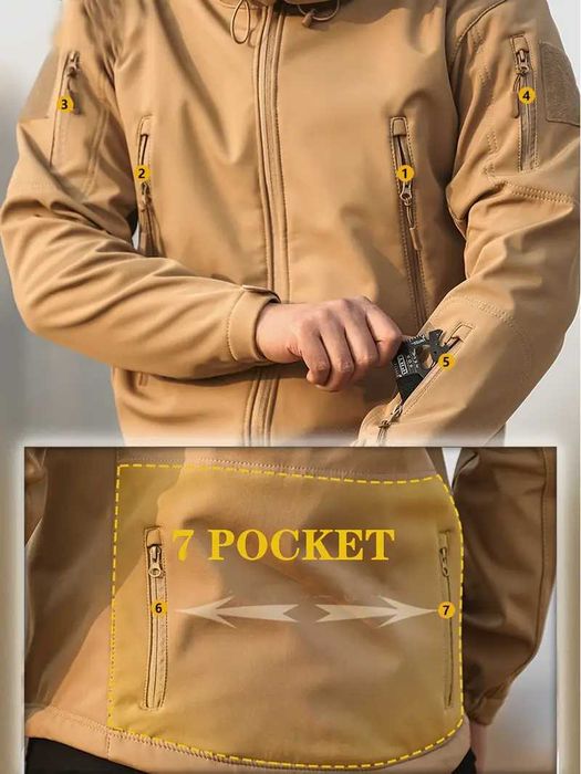 Тактична куртка на флісі XL