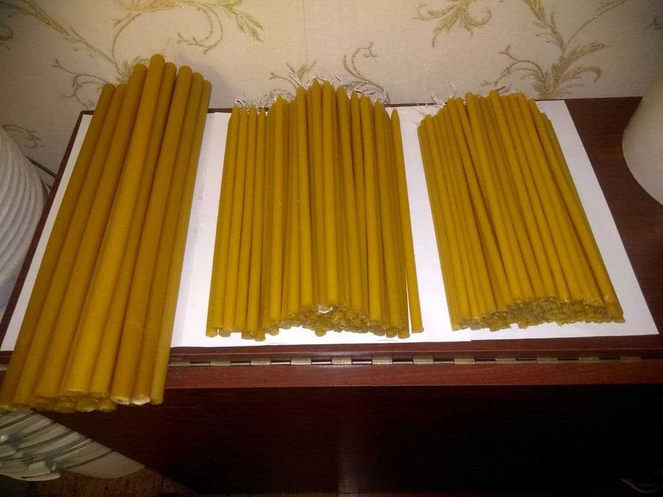 СВЕЧИ ВОСКОВЫЕ (100% чистый воск) !!!