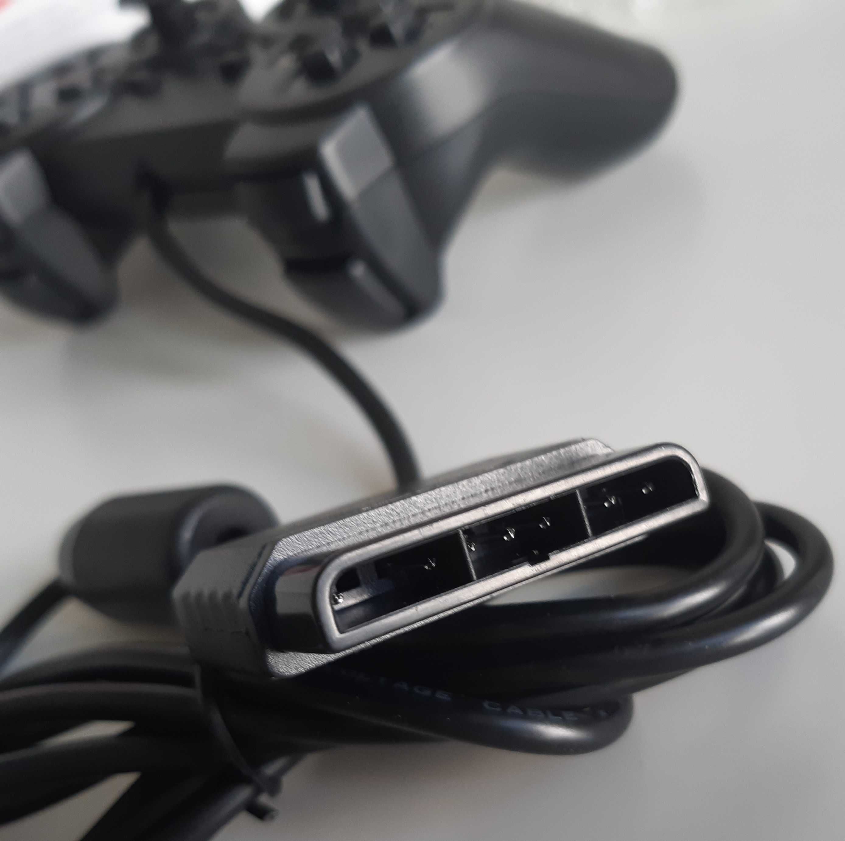 Comando Novo Gamepad Analógico Vibração Dupla p/ PS2
