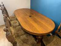 Drewniany stół + 6 krzesłeł