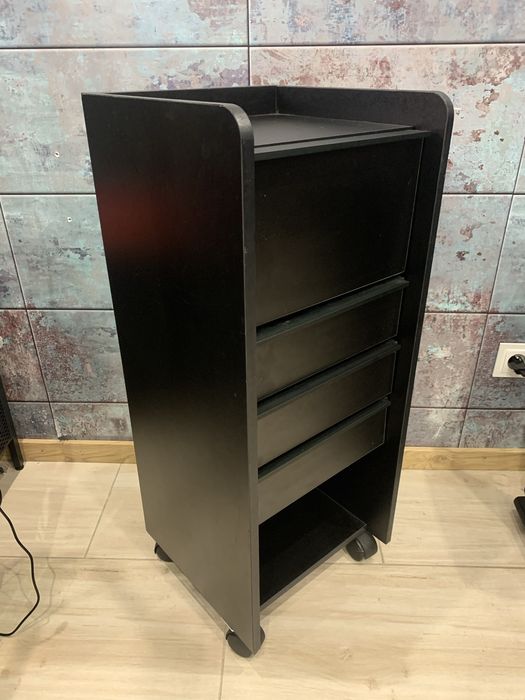 Regał z szufladami pomocnik fryzjerski kosmetyczny na kółkach