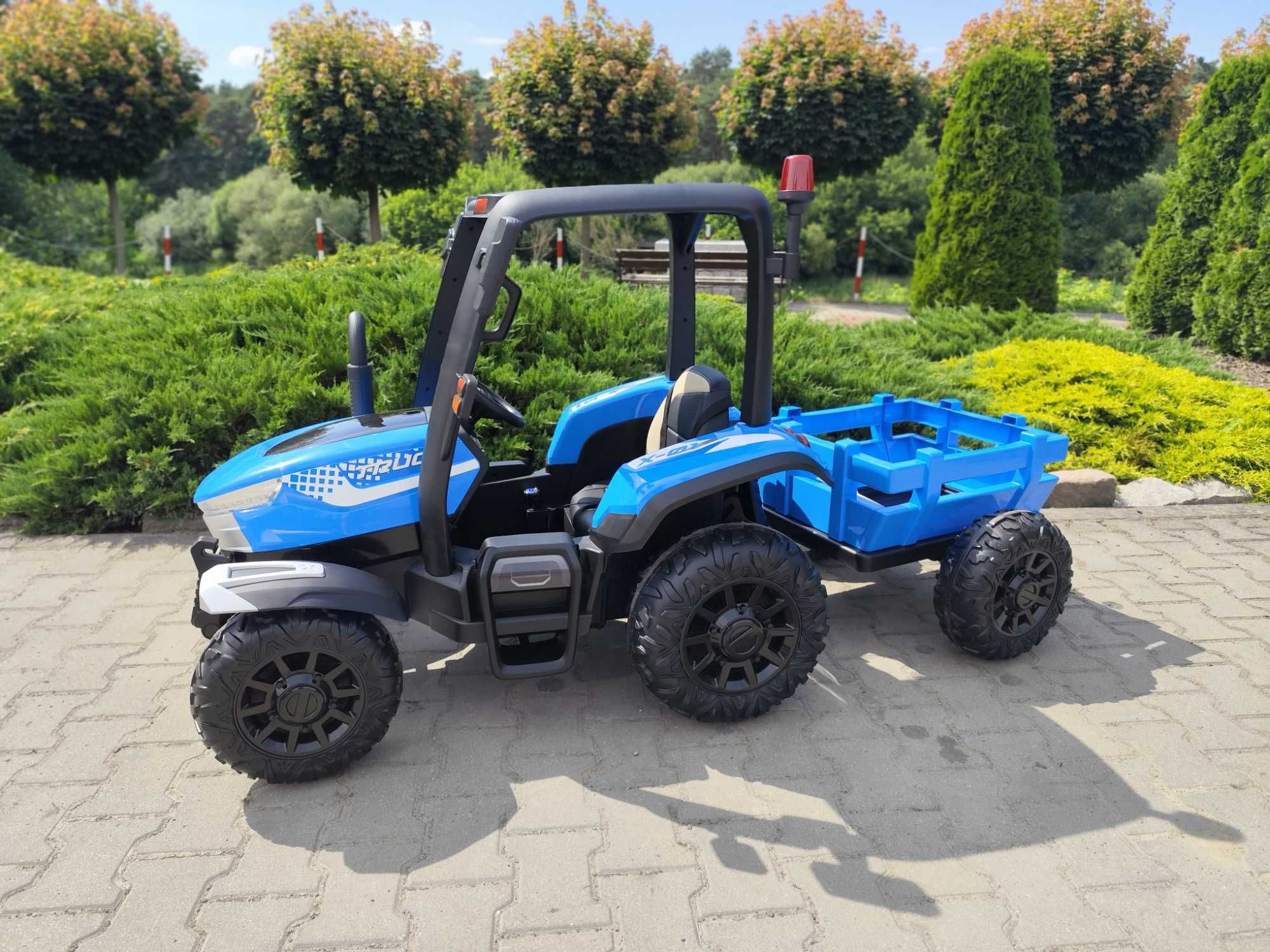 Duży Traktor Na Akumulator z Przyczepką - 24V - 400W - NOWE - PILOT