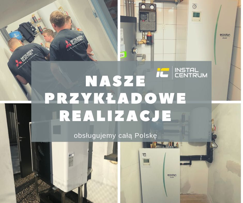 Pompa ciepła Mitsubishi Electric Zubadan 12 KW, z montażem kotłowni
