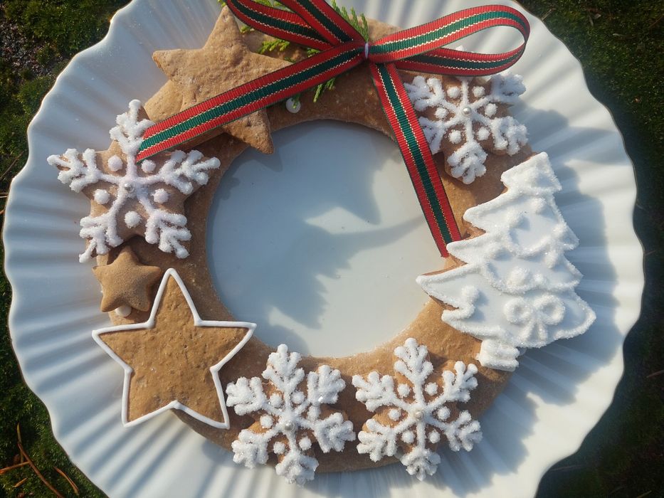 Wianek z Pernika Choinka Gwiazdka Mikołajki Prezent do Szkoły Piernik