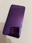 Etui Lustro Clear View Samsung A10S / Niebieskie