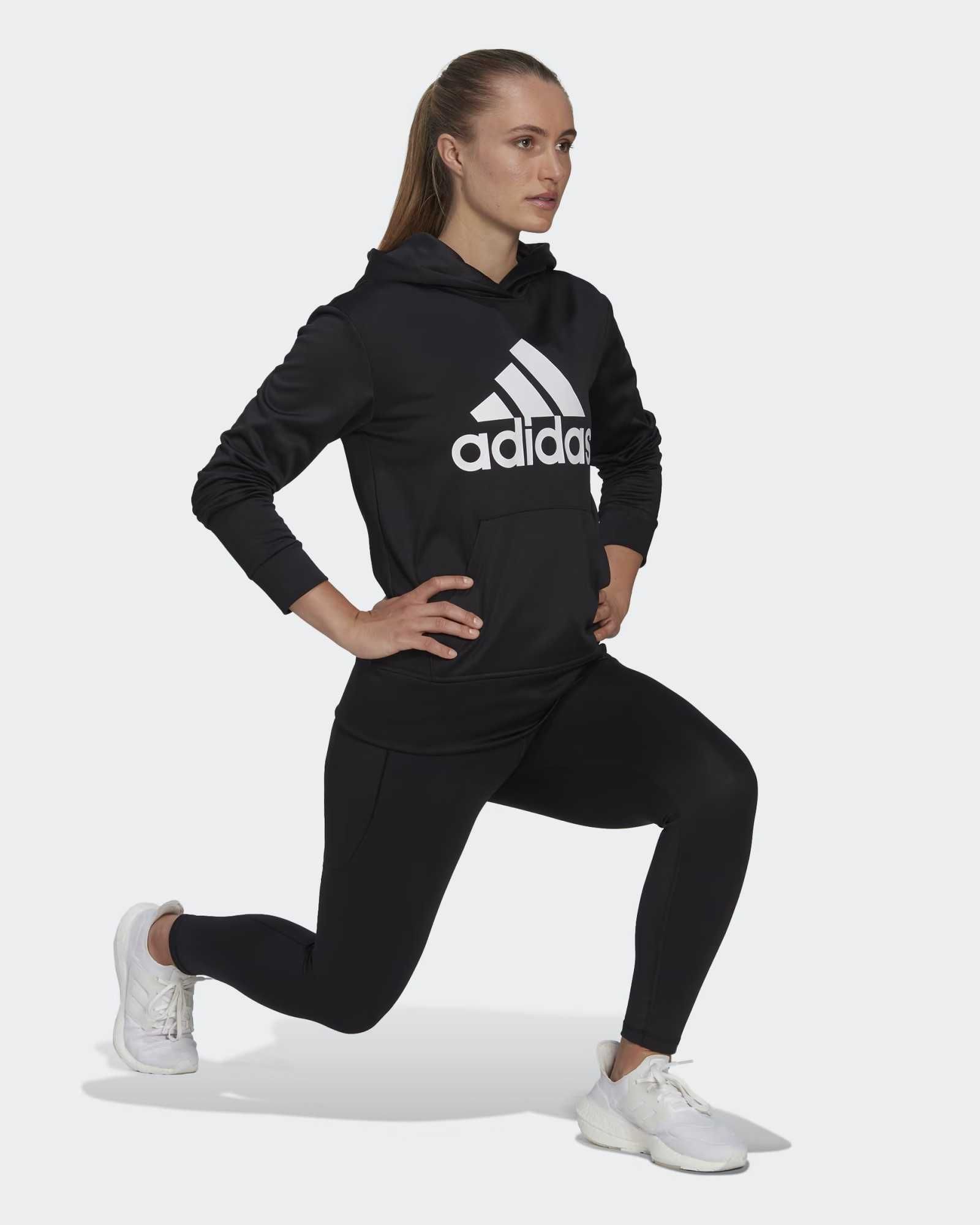 Adidas damska bluza treningowa AEROREADY Big LOGO HOODIE r. S | HD3906