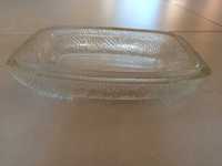Miseczka z grubego szkła prostokątna miseczka szklana