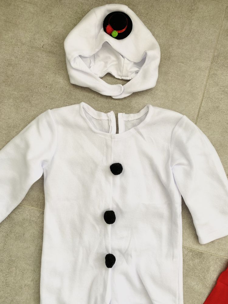 Новий костюм сніговика мʼякий 110 розмір 4-5 роки.