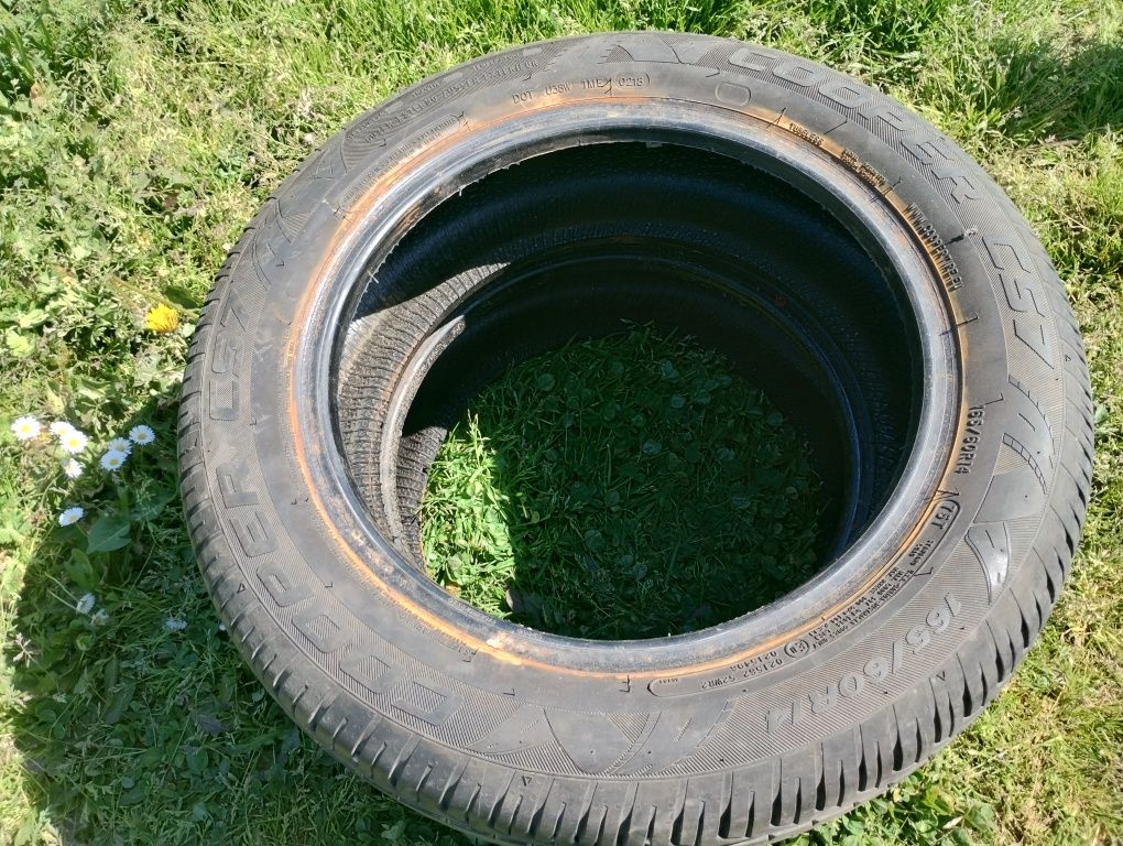 Dwie opony letnie 165/60R14 bieżnik ok 7 mm polecam