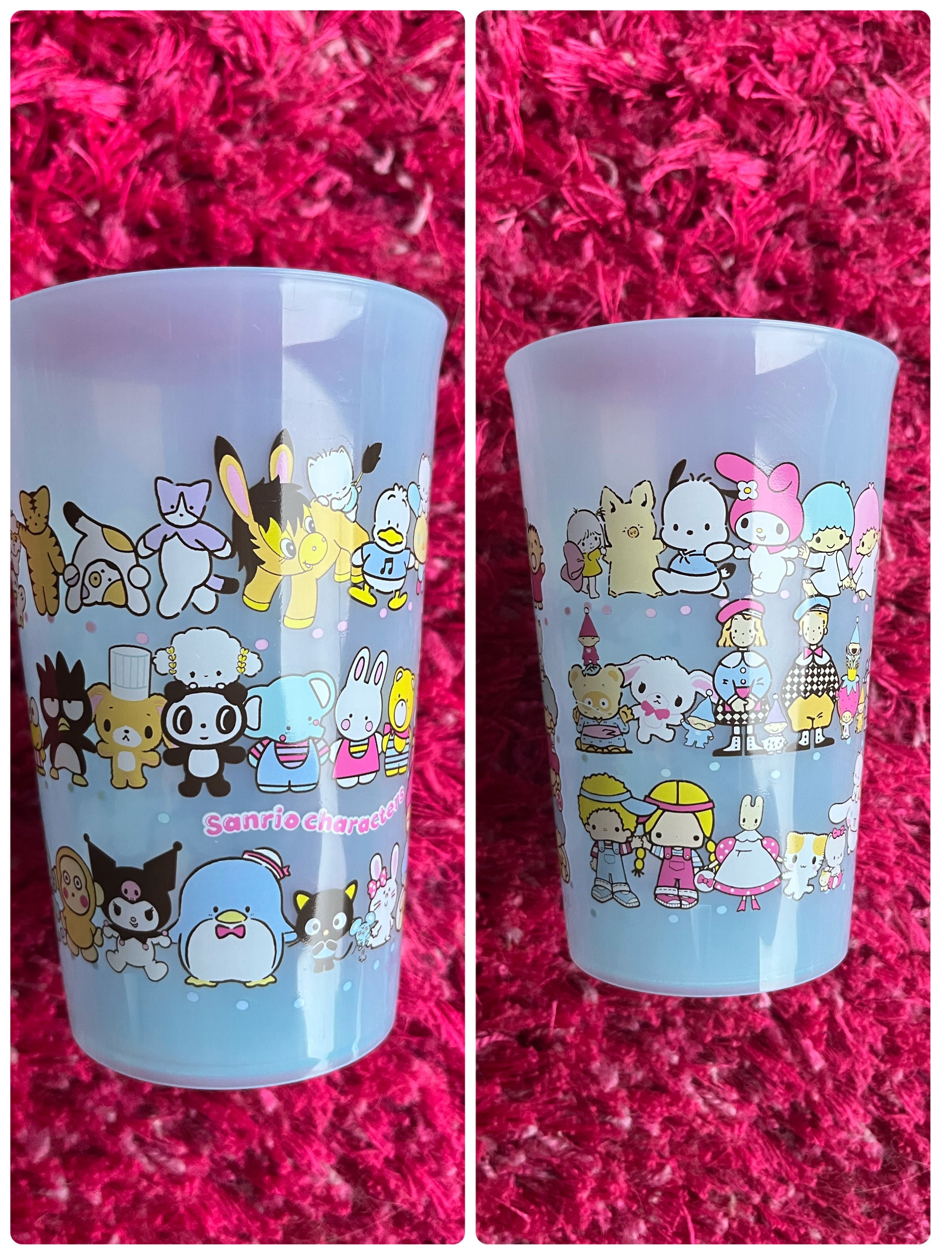 Kubek plastikowy szklanka Sanrio Sugarbunnies Cinnamoroll Hello Kitty