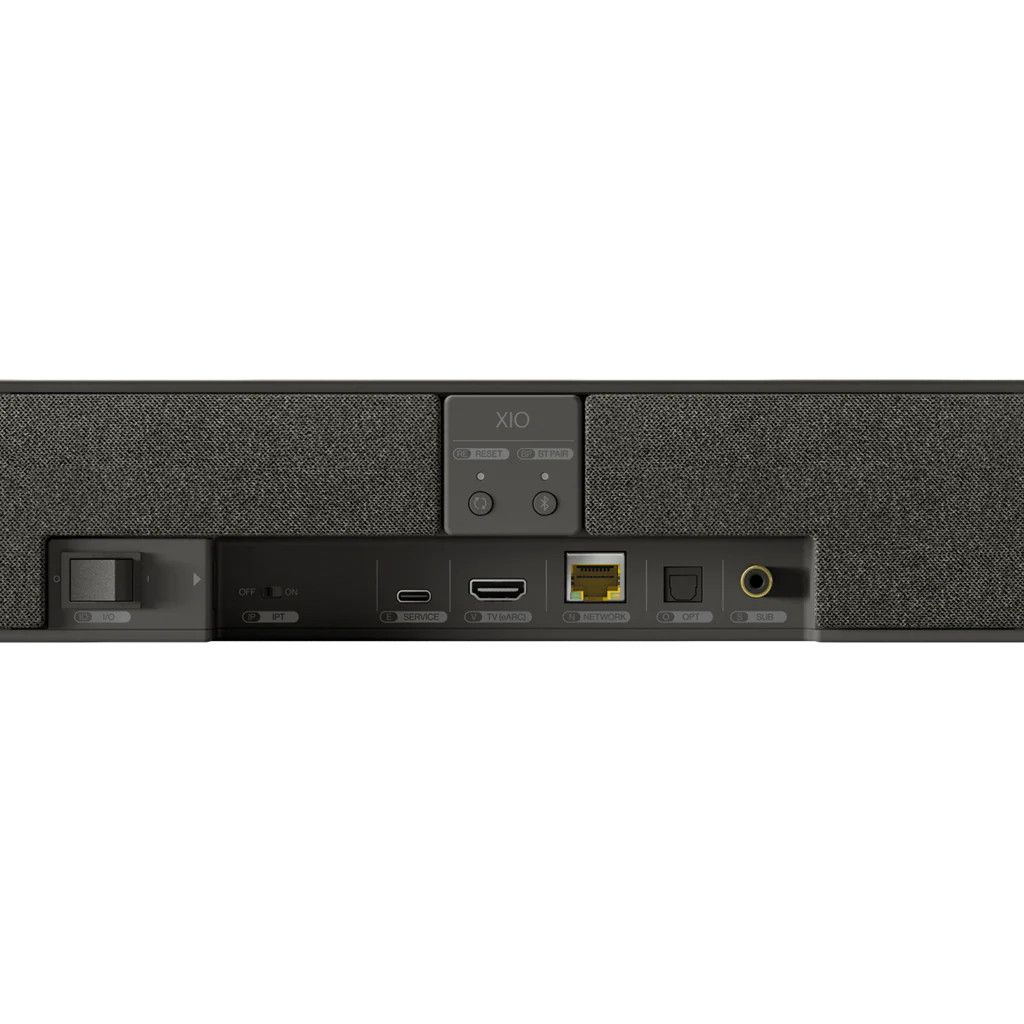 KEF XIO Czarny Soundbar BT Wi-Fi 6 Dolby Atmos 820W RMS
