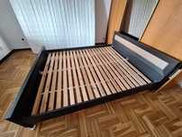 Łóżko 160x200 cm w kolorze wenge