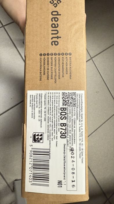 Nowa bateria kuchenna Deante Silia BQS B730 Stal/Czarny Mosiądz
