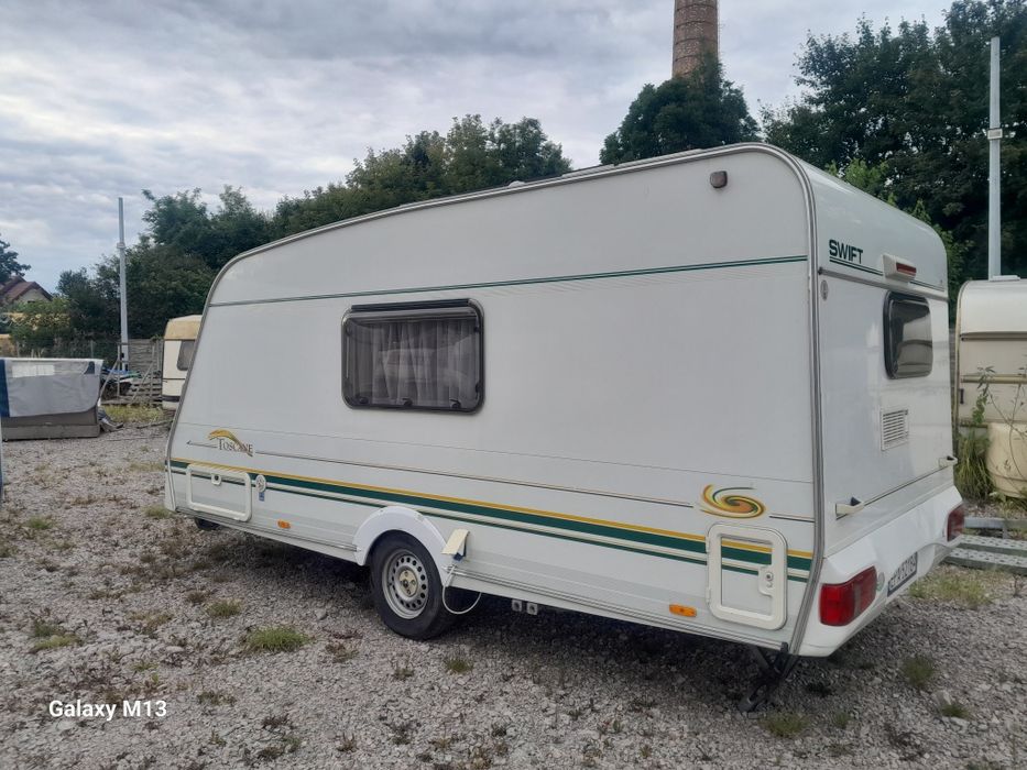 Przyczepa kempingowa Swift rok 2000 Dmc 1200kg, solary,przedsionek