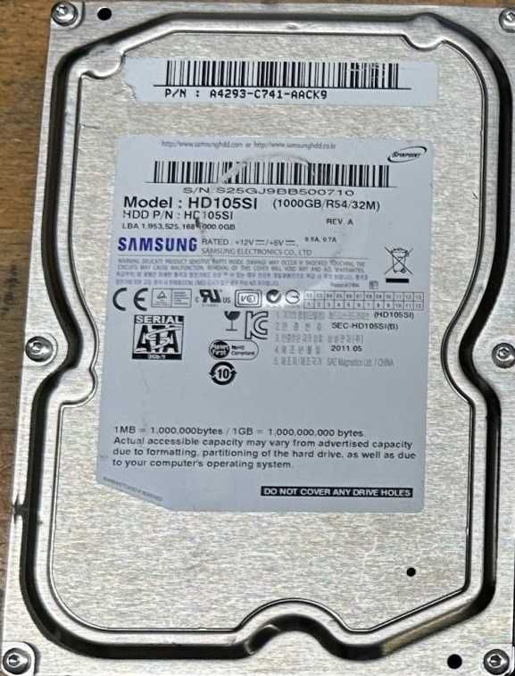 hdd жорсткий диск 3.5" Samsung 1000gb,  32мб кеш, здоров'я 100%