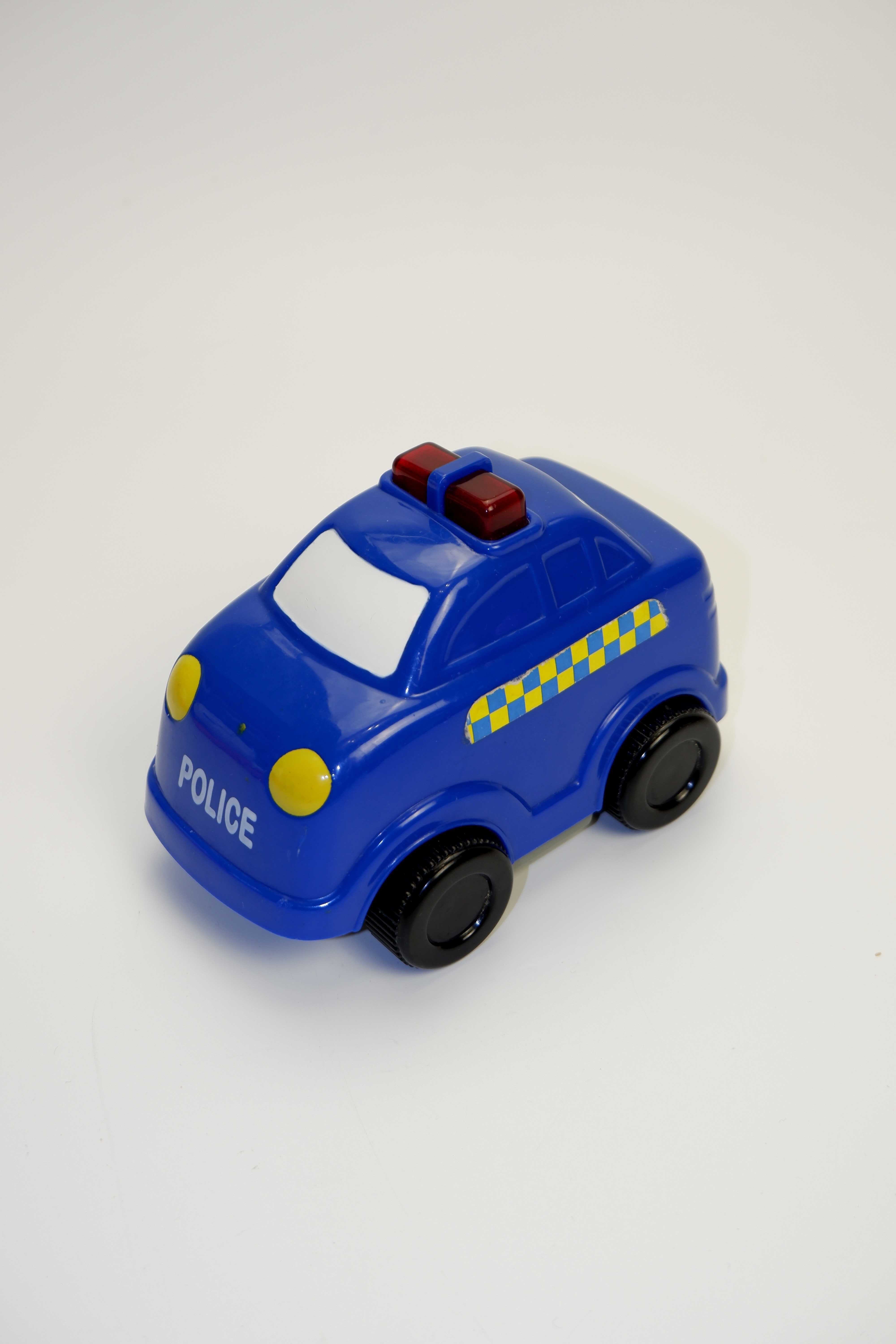 Машинка полиция прочная 14 см игрушка со звуком для малышей