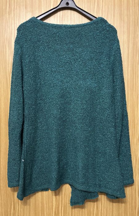 Sweter bluza narzutka damski zielony turkusowy 40/42