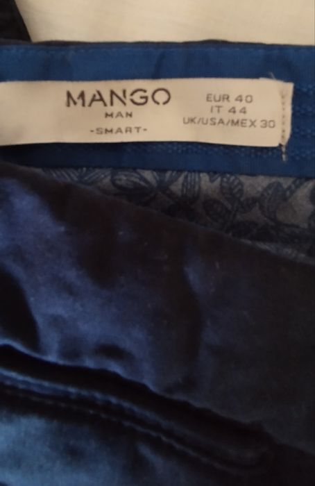 Calça chino azul Mango n40