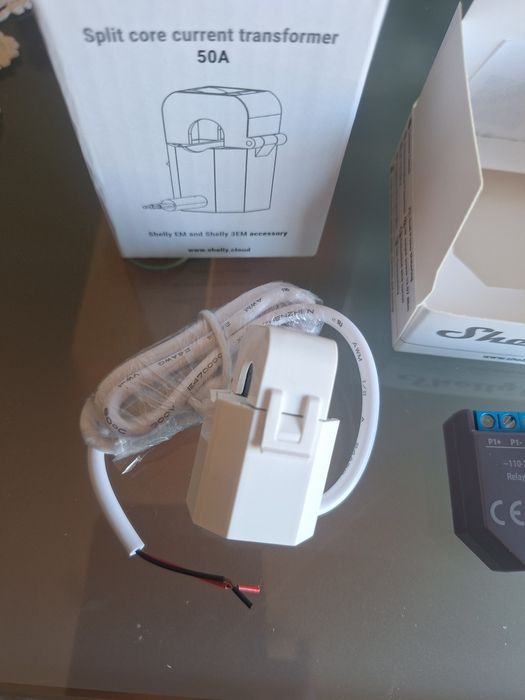 Shelly EM + núcleo de medição