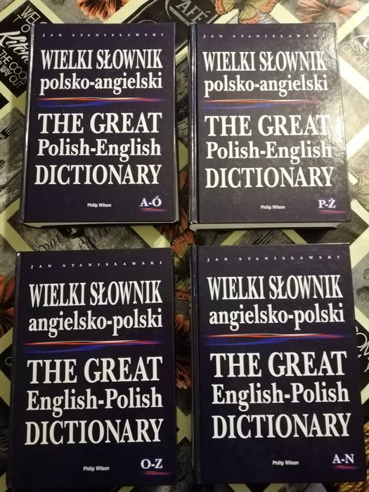 Wielki słownik polsko-angielski i angielsko-polski Jan Stanisławski 4x