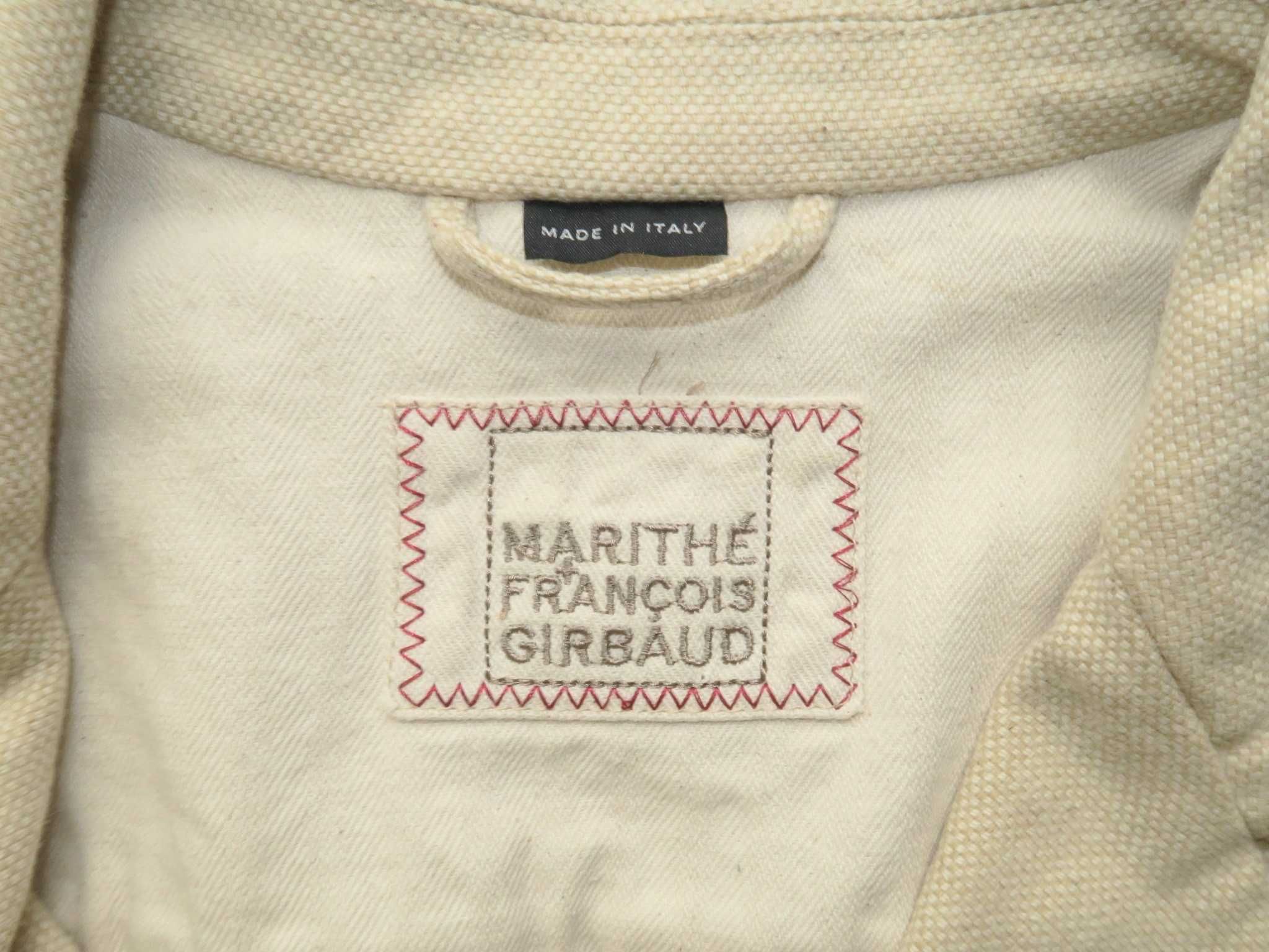 Marithe Francois Girbaud lniana piękna marynarka M/L