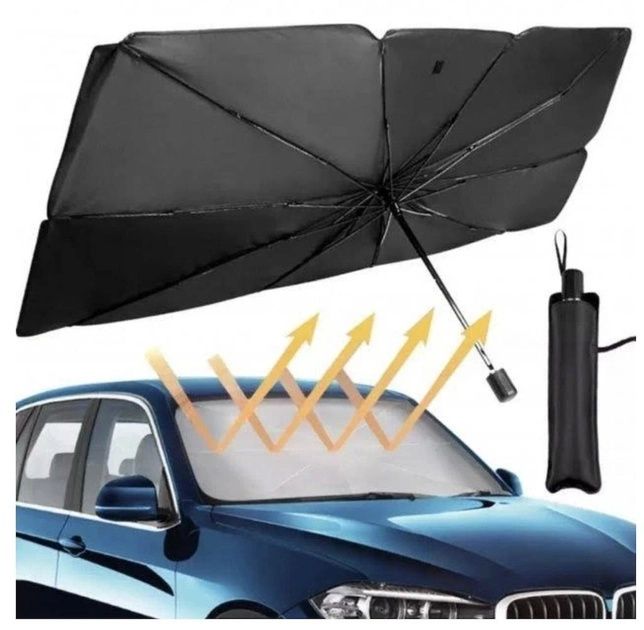 Зонт на лобовое стекло в авто Car Umbrellas Чёрный Солнцезащитная штор