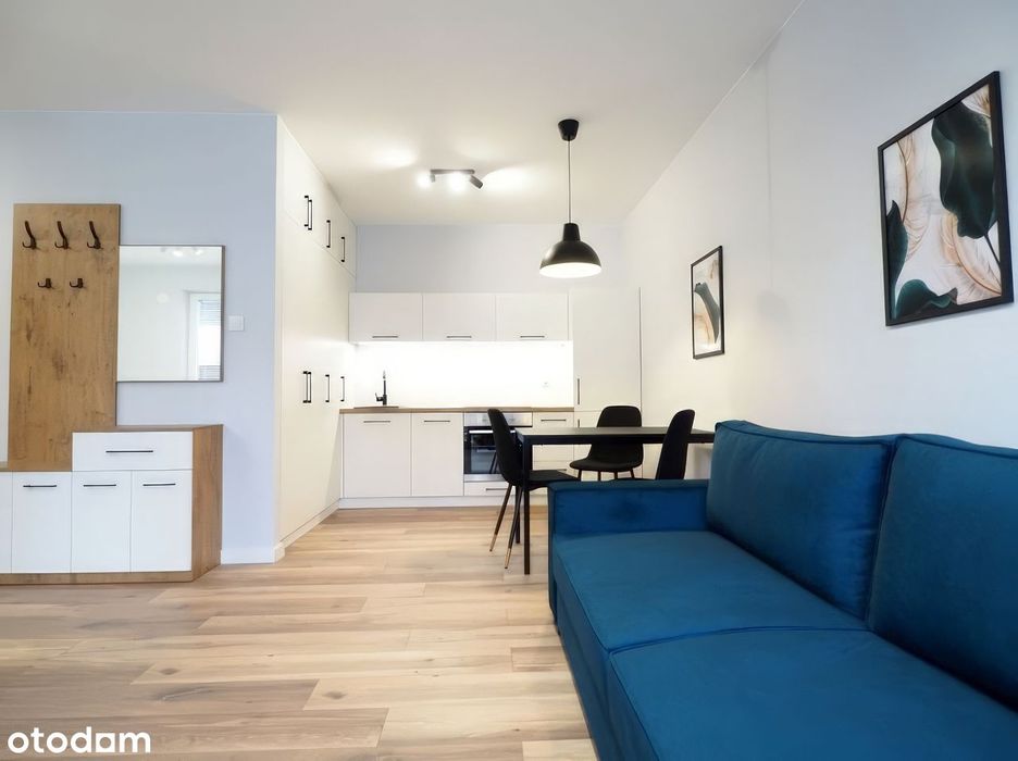 Mieszkanie przy Karolkowej Metro Rondo Daszyńskiego 34m², garaż, łóżko