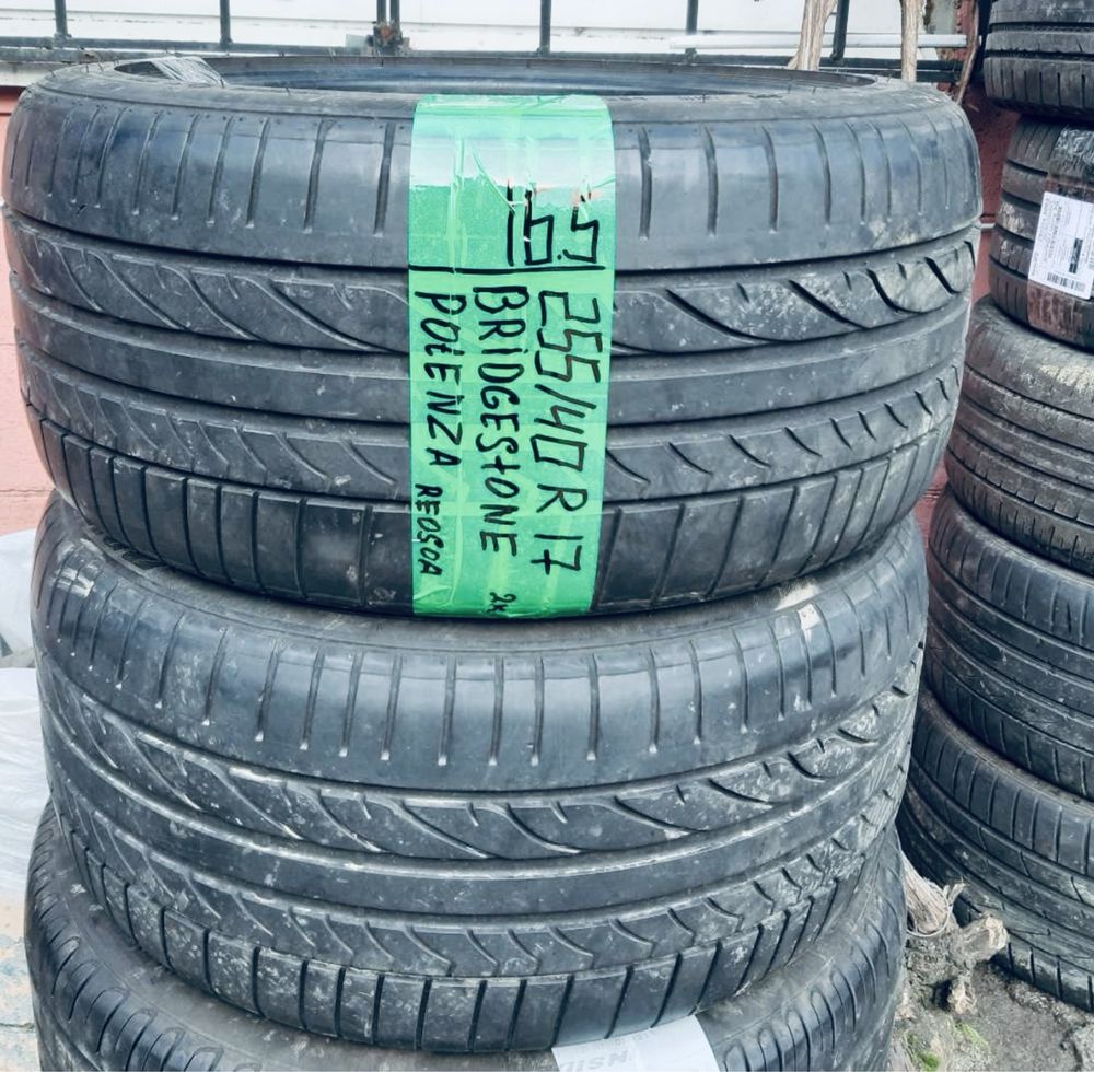 255 40 17 bridgstone potenza 2 штуки протектор 80%.