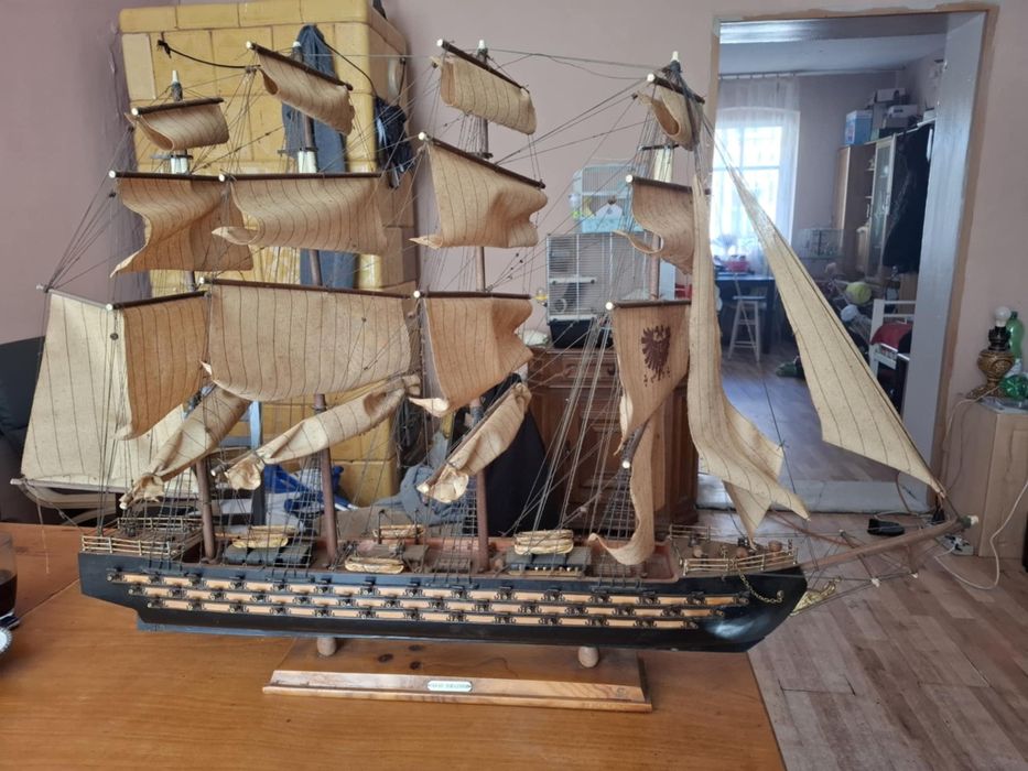 Drewniany model statku