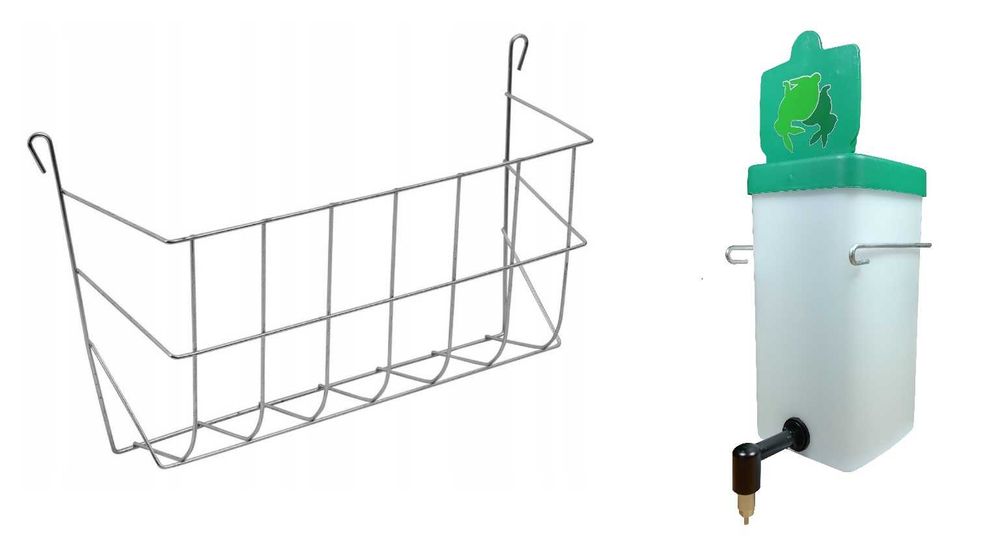 Zestaw Dla Królików Poidło 1L + Paśnik 30Cm