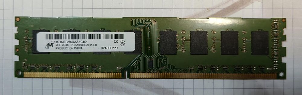 Pamięć RAM 2 GB DDR3‑1333 Micron mt16jtf25664az 1g4g1