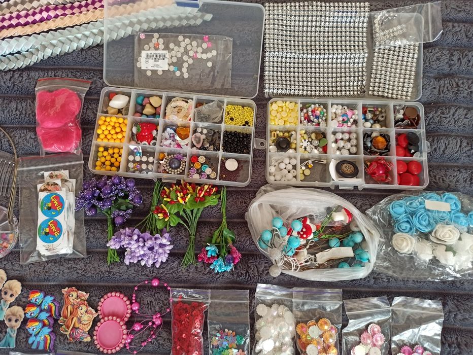 Стрічки, набір для виготовлення бантиків канзаші, атласні, репсові