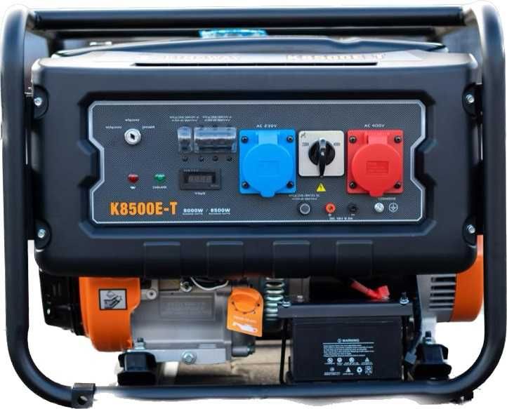 Nowy AGREGAT Kingway K8500ET 8,5KW AVR TRZYFAZOWY Siła 105kg 36m GWAR