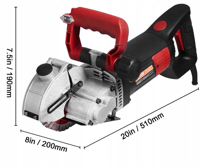 Bruzdownica do betonu elektryczna regulowana laser pompka tarcze 2700W