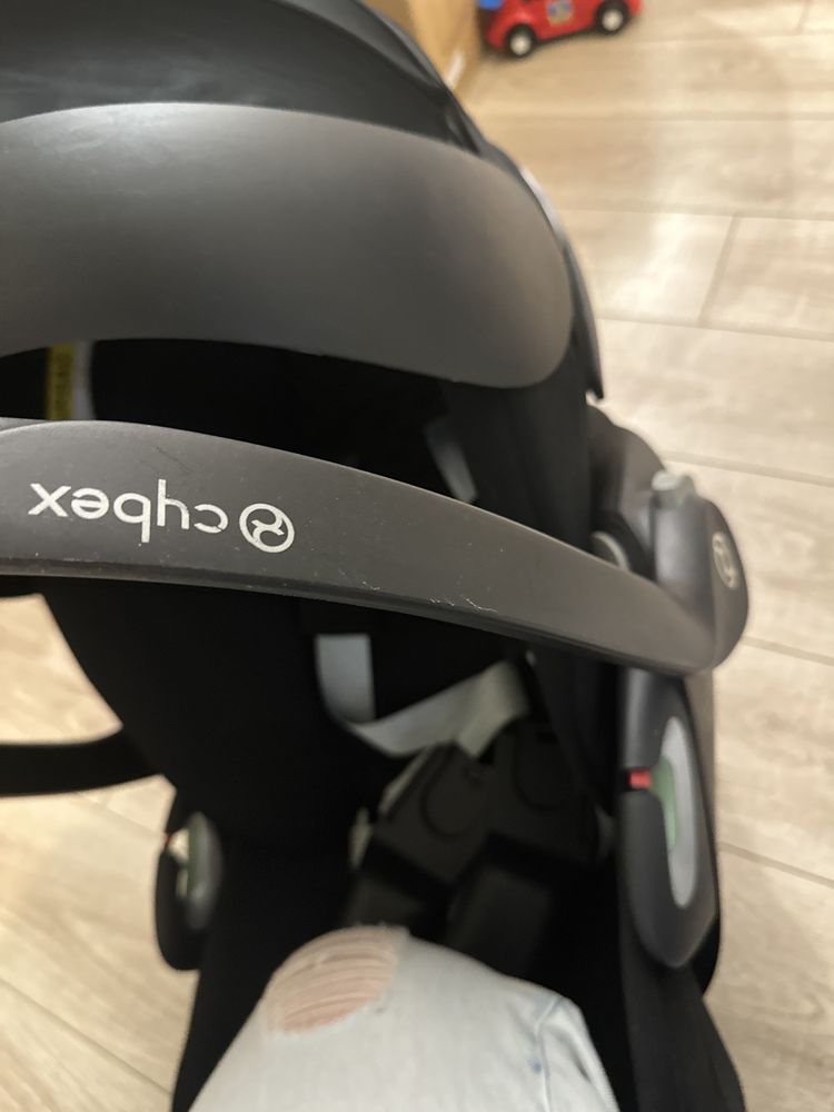 Люлька cybex priam sepia black, автокрісло cloud t+size