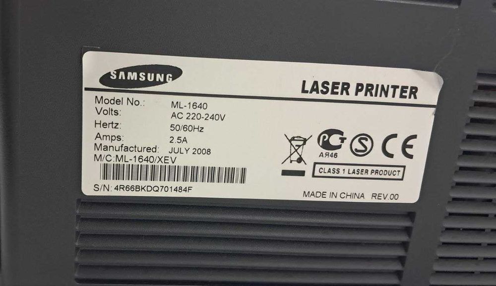 Принтер  Samsung ML-1640, лазерний