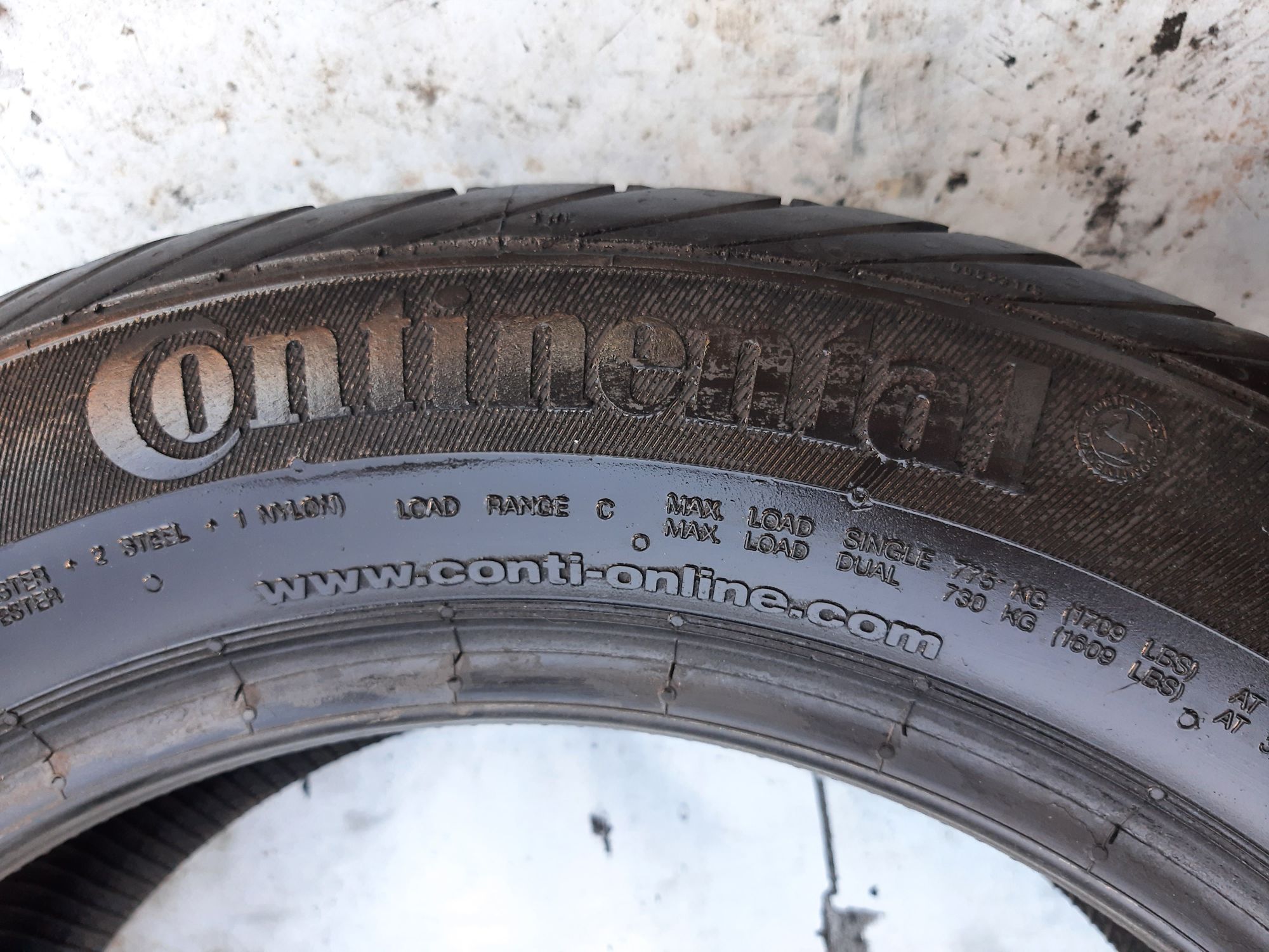 2x 195/60r16 99/97H Continental VancoContact 2