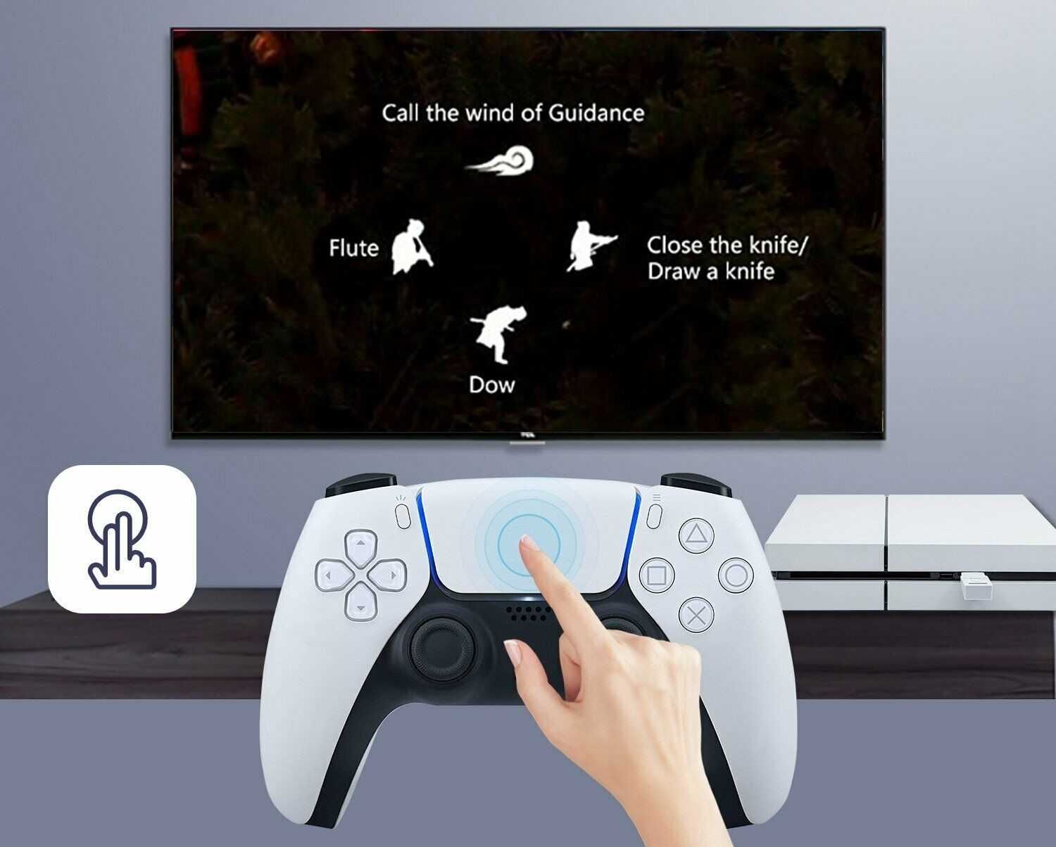 Adaptador/Controlador DS50 de Comando PS5 para PS4/Nintendo Switch/PC