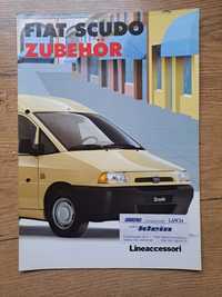 Prospekty/katalogi/ broszury akcesoriów do samochodów FIAT SCUDO