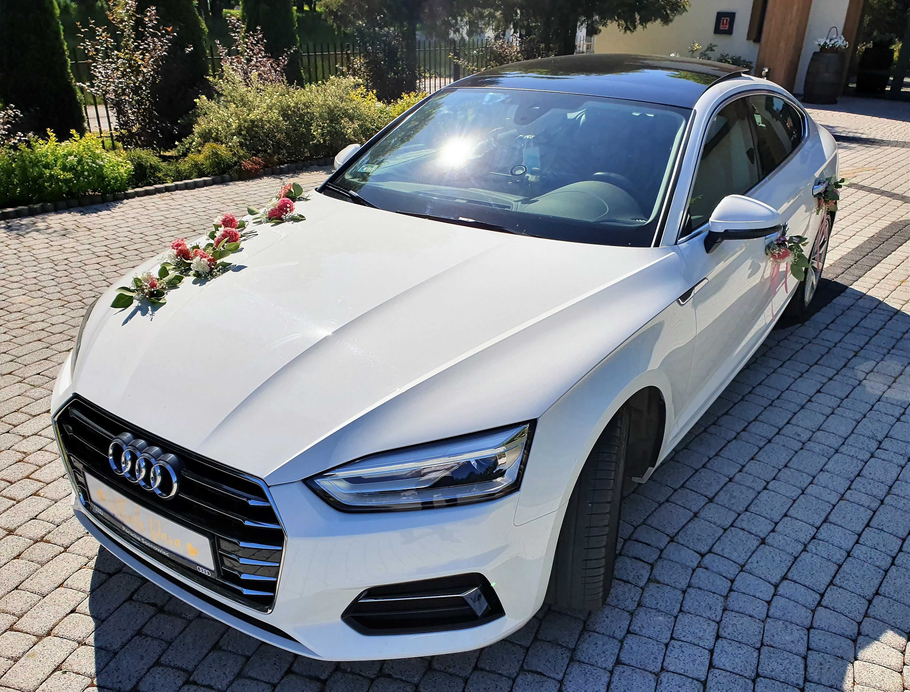 Promocja! BIAŁY Samochód Auto do Ślubu Audi A5 F5 WOLNE_TERMINY