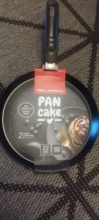 Patelnia naleśnikowa ze stali węglowej średnica 22 cm