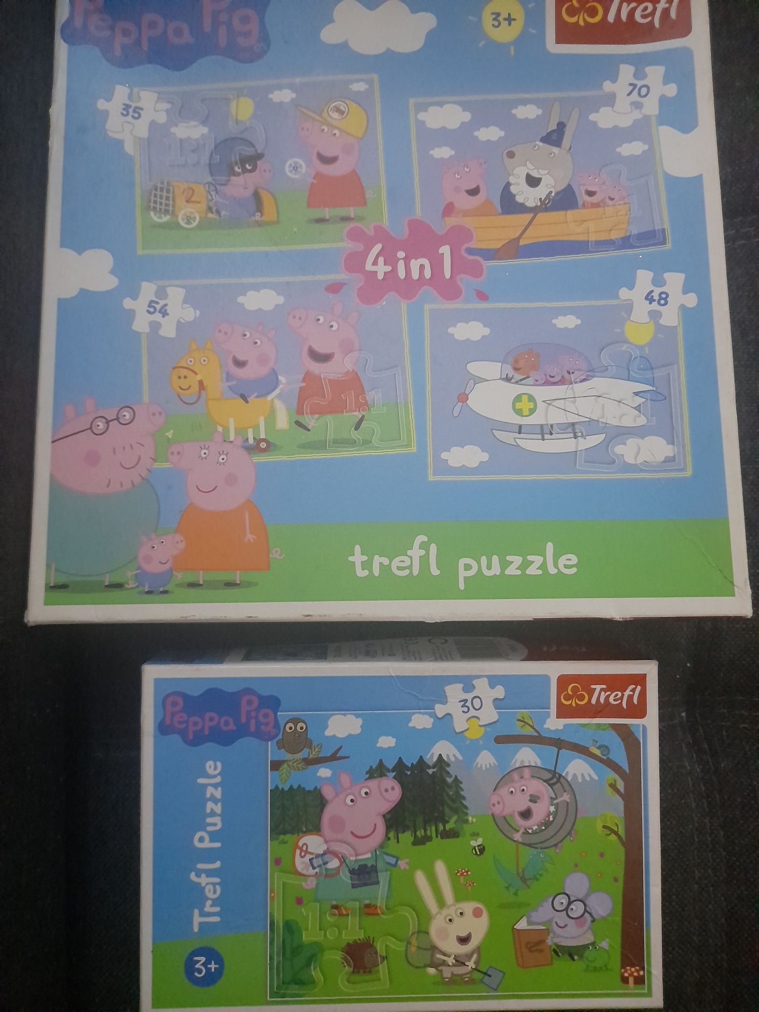 Zestaw Puzzle Peppa +3