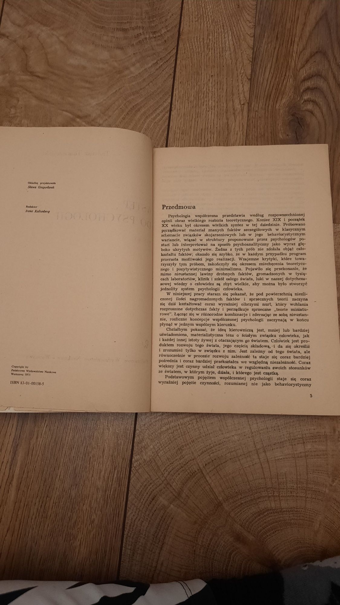 Wstęp do psychologii, Tadeusz Tomaszewski