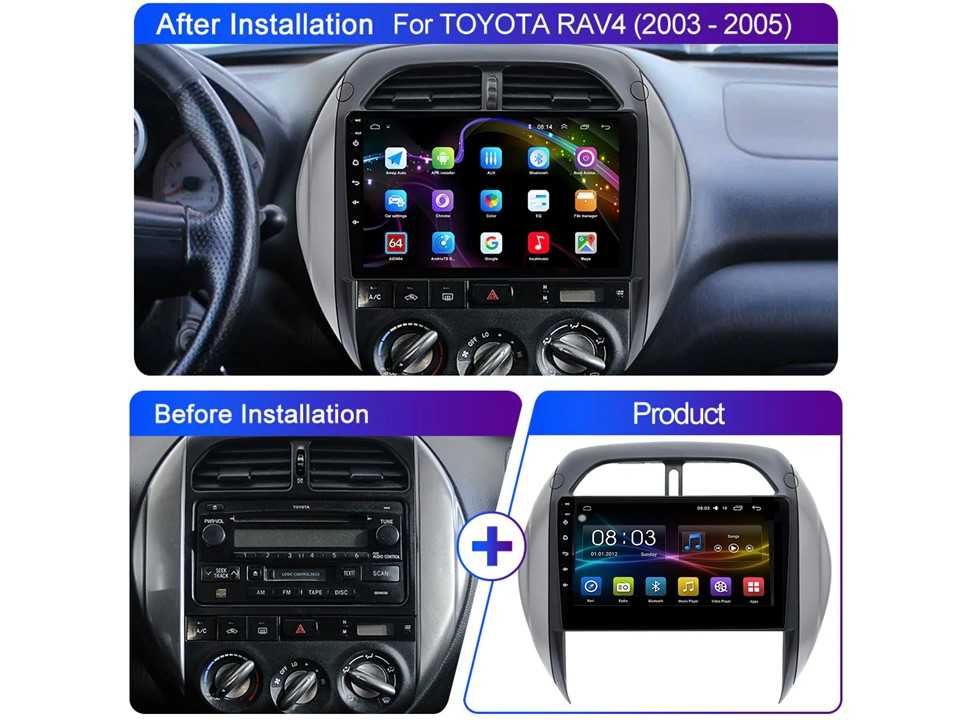 Radio samochodowe Android Toyota RAV4 (9") 2003.-2005