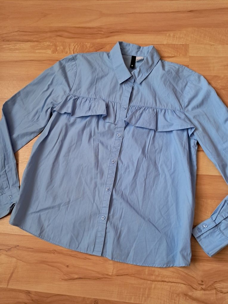 Błękitna koszula H&M bawełna