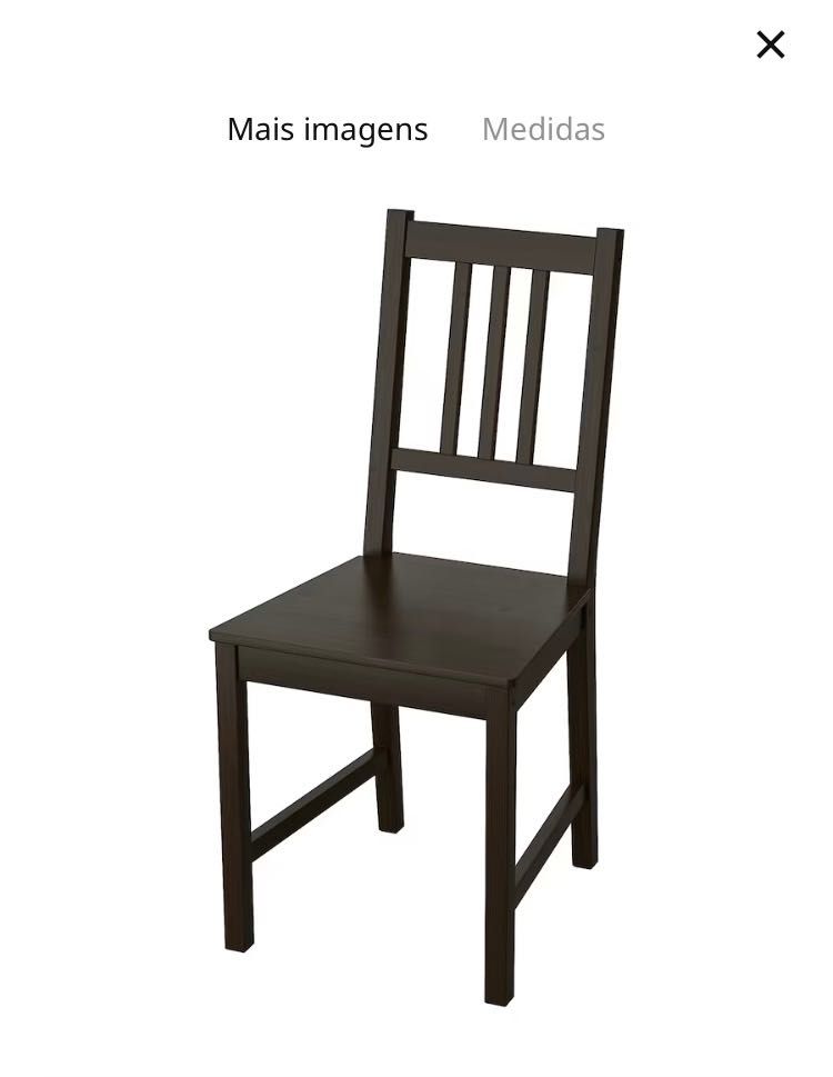 Cadeira STEFAN IKEA preta
