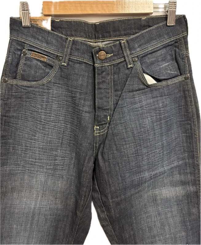 Wrangler Texas Stretch W30 L34 męskie niebieskie jeansy