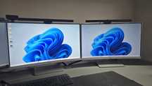 2x Monitor HP 27' zakrzywiony, bezramkowy