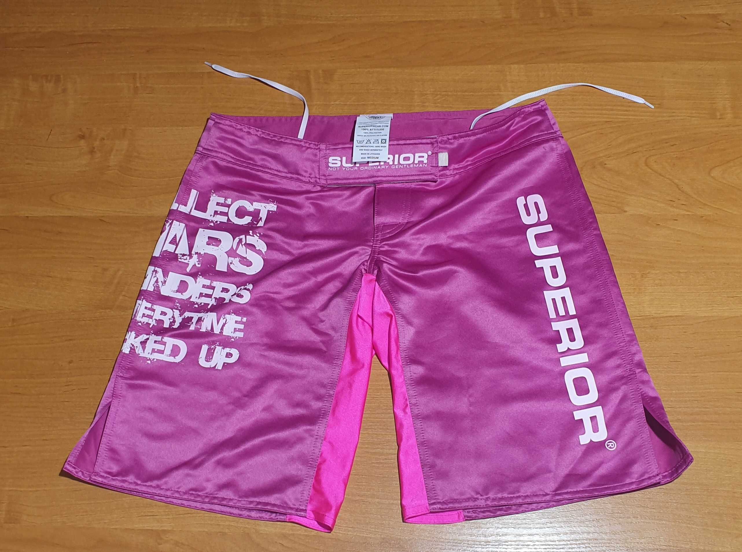 ORYGINALNE bermudy damskie MMA szwedzkiej firmy SUPERIOR WEAR, rozm. M