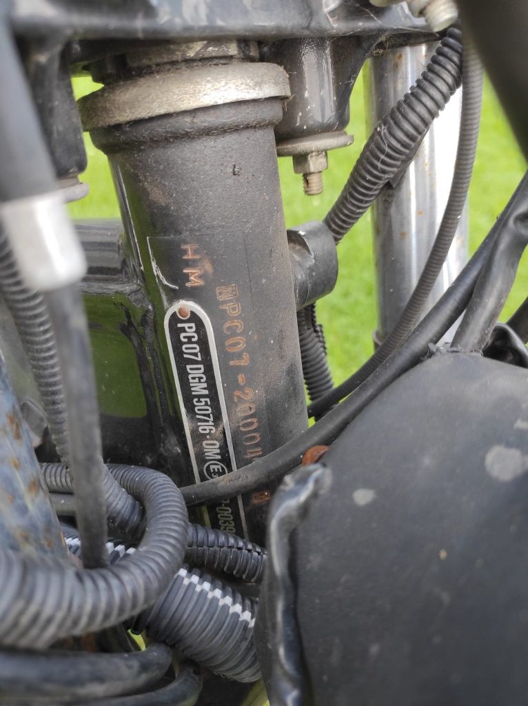 honda ft500 pc07 czesci silnik glowica rozrusznik wolne kolo sprzeglo